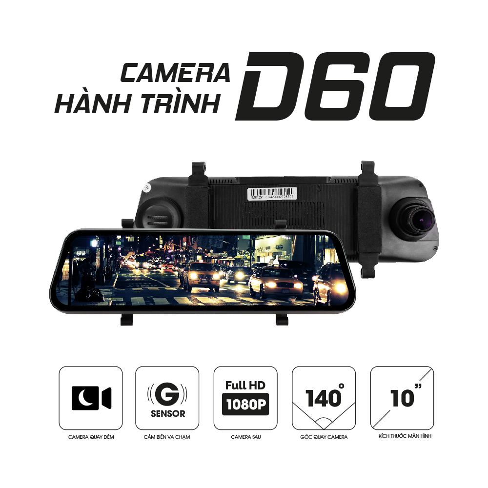 Camera hành trình D60 – Camera thông minh cấu hình cực khủng – Kết nối Wifi, sim 4G 
